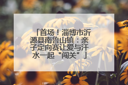 首场！淄博市沂源县南鲁山镇：亲子定向赛让爱与汗水一起“闯关”