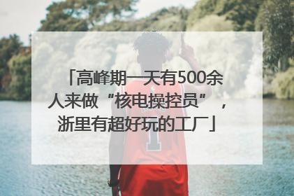 高峰期一天有500余人来做“核电操控员”，浙里有超好玩的工厂
