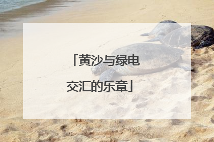 黄沙与绿电交汇的乐章