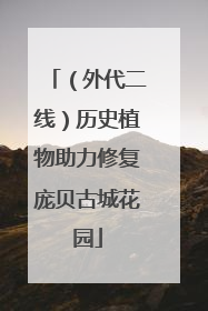 （外代二线）历史植物助力修复庞贝古城花园