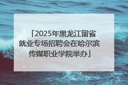 2025年黑龙江留省就业专场招聘会在哈尔滨传媒职业学院举办