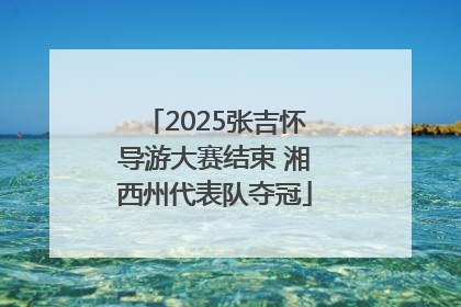 2025张吉怀导游大赛结束 湘西州代表队夺冠