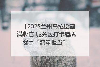2025兰州马拉松圆满收官 城关区打卡墙成赛事“流量担当”