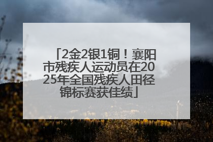 2金2银1铜！襄阳市残疾人运动员在2025年全国残疾人田径锦标赛获佳绩